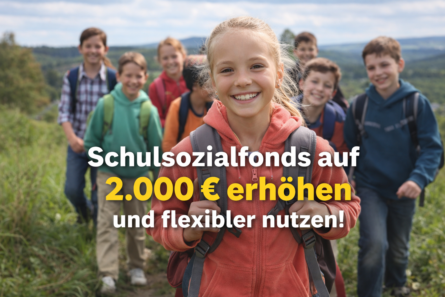 Schulsozialfond erhöhen und flexibler verteilen!