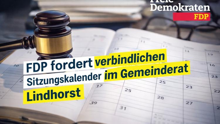FDP fordert verbindlichen Sitzungskalender für den Gemeinderat Lindhorst
